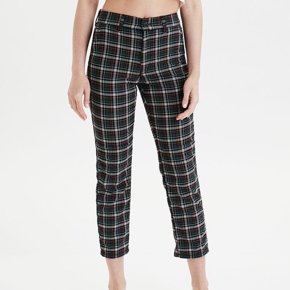 american eagle outfitters plaid pants